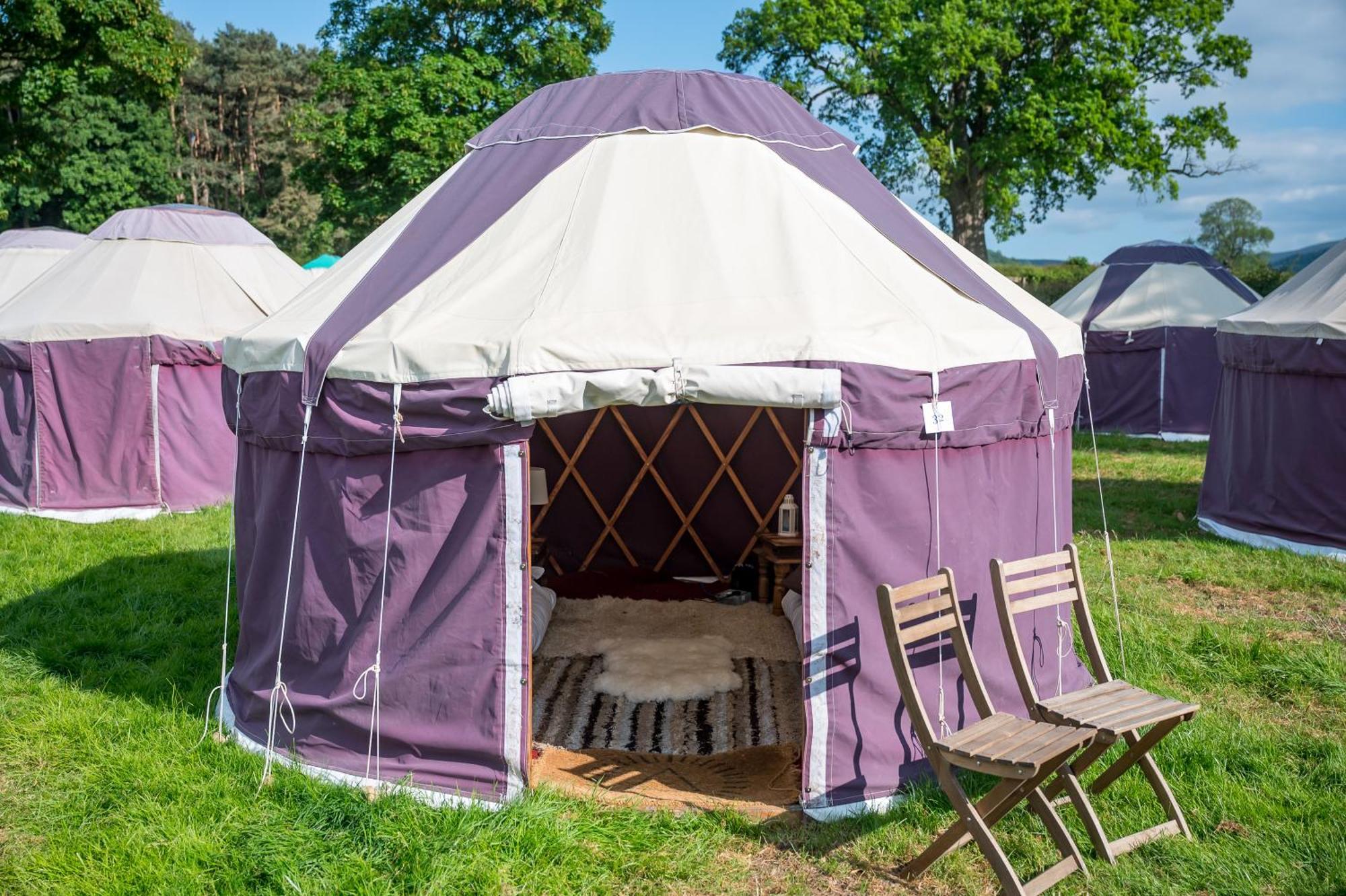 Hotel Festival Yurts Hay-On-Wye Exterior foto